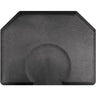 4'x5' Granite Collection Salon Mat with Chair Depression in Granite Steel by Smart Step