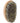 5-1/4" Curved Oval Palm Brush - 100% Natural Boar Bristles + Nylon Bristles / 11 Rows by Scalpmaster