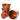 5" Round Copper Painted Handle Pail / Case of 20 Pails