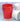6.5" Pail with Side Handles / Red