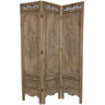 6 ft. Tall Antiqued Scrollwork Room Divider / 3 Panels by East-West Furnishings