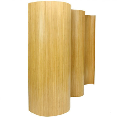 6 ft. Tall Bamboo Wave Screen - Natural, Honey, Dark Mocha or White by East-West Furnishings