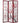 6 ft. Tall Cherry Blossom Shoji Screen - Rosewood / 3 Panels - Size - 42"W x 71"H (folded, as shown) by East-West Furnishings