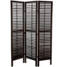 6 ft. Tall Double Shutter Room Divider - Walnut / 3 Panels by East-West Furnishings