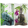 6 ft. Tall Double Sided Serenity Buddha Room Divider / 3 Panels by East-West Furnishings