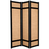 6 ft. Tall Jute Shoji Screen - Natural, Honey, Rosewood or Black / 3 Panels, 4 Panels, 5 Panels or 6 Panels by East-West Furnishings