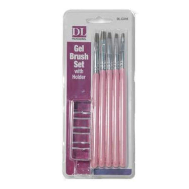 6 Piece Gel Brush Set by DL Professional