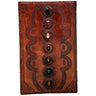 7 Chakra Stone Leather Blank Book / 4" X 14" x 22" by Leather Book