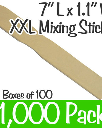 7&quot; Long XXL Mixing Sticks / 1,000 Count - 10 Boxes of 100 Count by Xen Stix