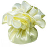 7" Reversible Satin Pouches With Cord Drawstrings / Ivory + White / Case of 72