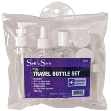 7 Piece Travel Bottle Set by Soft n Style
