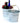 8-1/2" Galvanized Pail Wooden Handle / Case of 10 Pails
