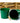 8-1/2" Green Pail Wooden Handle / Case of 10 Pails