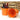 8-1/2" Orange Pail Wooden Handle / Case of 10 Pails