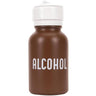 8 oz. Amber Plastic Menda Bottle with "Alcohol" Imprint