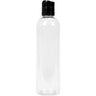 8 oz. Clear Bottle with Black Cap