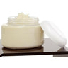8 oz Clear Oval Jar with White Lid