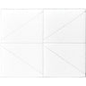 8-Piece Triangular Wedge Sponge Block - White - Latex-Free / 60 Blocks X 8 Pieces per Block = 480 Triangular Wedge Sponges