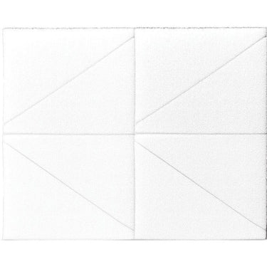 8-Piece Triangular Wedge Sponge Block - White - Latex-Free / 60 Blocks X 8 Pieces per Block = 480 Triangular Wedge Sponges