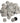 80-Grit Pedi Foot File Replacement Pads - 50-Pack by DL Pro