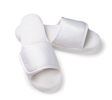 Adjustable Open Toe Spa Slippers by Boca Terry