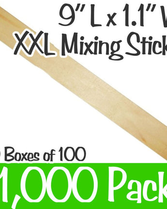 9&quot; Long XXL Mixing Sticks / 1,000 Count - 10 Boxes of 100 Count by Xen Stix