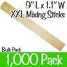 9" Long XXL Mixing Sticks / 1,000 Count - Bulk by Xen Stix