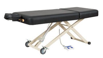 Adjustable Back Rest Electric Lift Massage Table | Black - 30" Width | SC-3001 by Sierra Comfort