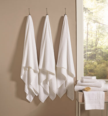 Resort Checkered Cotton Towels by Boca Terry