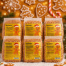 Holiday Limited Edition Gingerbread Hard Wax Beads - Made in Italy / 1.1 lbs. - 17.6 oz. - 500 grams Each X 6 Bags = 6.6 Lbs by Waxness