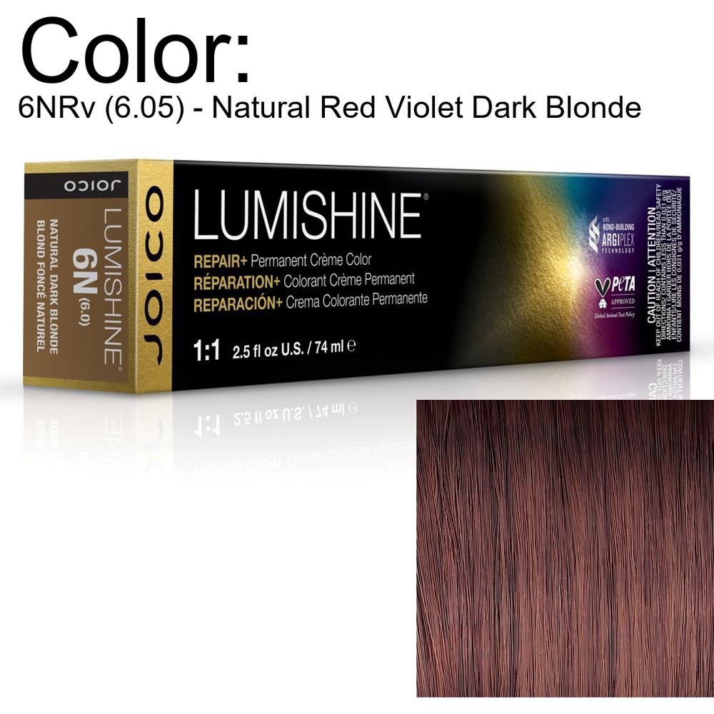 hair beam ヘアビーム　wontech LumiShine Permanent Creme Color - 6NRv (6.05) - Natural Red Violet