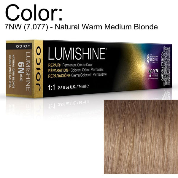 LumiShine Permanent Creme Color - 7NW (7.077) - Natural Warm
