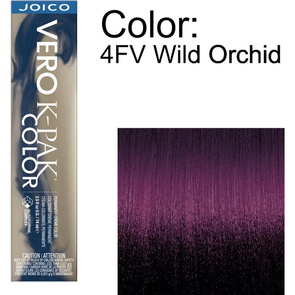 koju Joico Vero K-PAK Permanent Creme Color - 4FV Wild Orchid / 2.5 oz