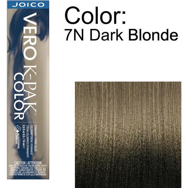 ke-non　ケノン　Ver.7.1 Joico Vero K-PAK Permanent Creme Color - 7N Dark Blonde / 2.5 oz