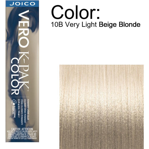 Joico Vero K-PAK Permanent Creme Color - 10B Very Light Beige