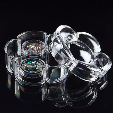 Acrylic Flower Shape Storage Container - For Nail Arts, Jewelries &amp; More - Each