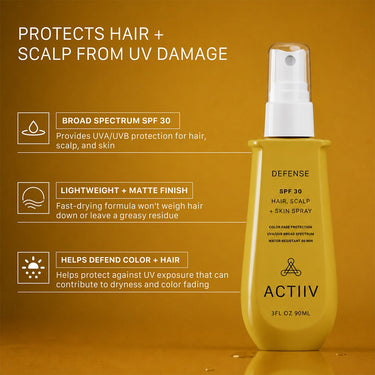 ACTIIV SPF 30 Hair - Scalp and Skin Spray / 3 oz.