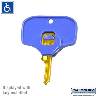 ADA Compliant Key Lock - Built-in - for Cell Phone Locker Door - with (2) keys and (2) ADA Key Heads by Salsbury – Default Title by Salsbury (view 2)