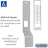ADA Pull Handle - for Premier Electronic Locks by Salsbury – Silver by Salsbury