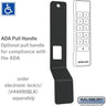 ADA Pull Handle - for Premier Electronic Locks by Salsbury – Black by Salsbury