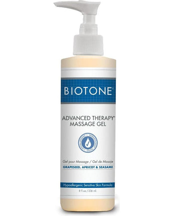 Advanced Therapy Massage Gel / Hypoallergenic & Unscented / 8 oz. by Biotone