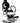 Albert Classic Barber Chair / Black Upholstery by Hans Equipment