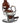 Albert Classic Barber Chair / Brown Upholstery by Hans Equipment