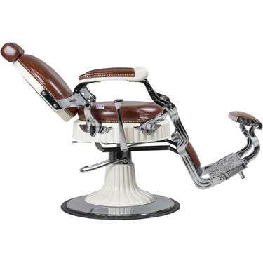 Albert Classic Barber Chair / Brown Upholstery by Hans Equipment