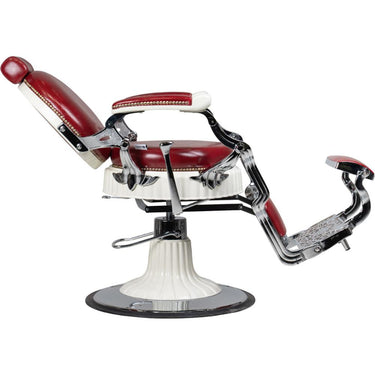 Albert Classic Barber Chair / Crimson Upholstery by Hans Equipment