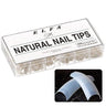All Size Natural Nail Tips / Box of 550 by Elfa