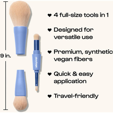 Alleyoop Overachiever 4-in-1 Makeup Brush