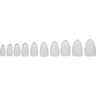 Almond Nail Tips Kit - Clear by DL Pro