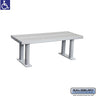 Aluminum ADA Locker Bench - 42-inch Wide by Salsbury – Silver by Salsbury