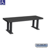 Aluminum ADA Locker Bench - 48-inch Wide by Salsbury – Black by Salsbury